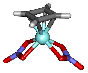 An example of cyclobutadiene organometallic complex