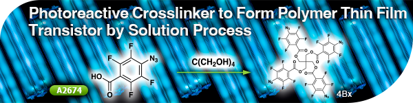 Photoreactive Crosslinker to Form Polymer Thin Film Transistor by Solution Process