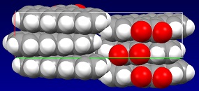 Packing structure of 1 viewed along the c axis