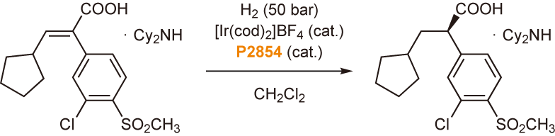 Asymmetric hydrogenation of α-aryl-β-alkylacrylate salts