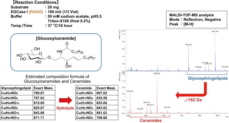 Practical Use of EGCase I for Cleavage of Crude Glycolipids from Natural Resource