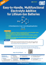 Easy-to-Handle, Multifunctional Electrolyte Additive for Lithium-Ion Batteries