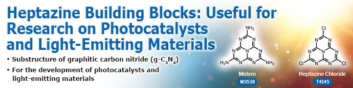 Heptazine Building Blocks for Development of Luminescent Materials and Photocatalysts