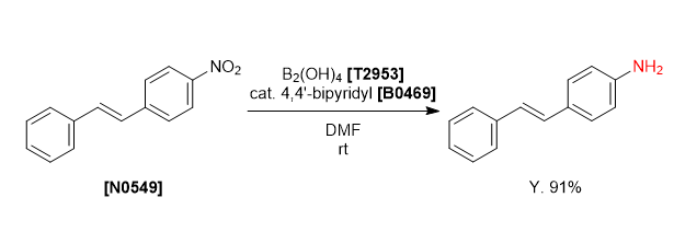 TCI Practical Example: Chemoselective Reduction of Nitro Group Using Diboronic Acid 