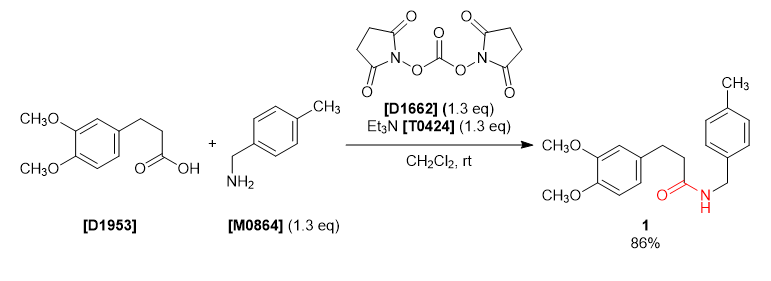 TCI Practical Example: Condensation Using Di(N-succinimidyl) Carbonate