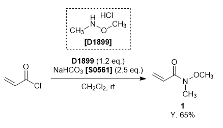 TCI Practical Example: Preparation of Weinreb Amide Using N,O-dimethylhydroxylamine Hydrochloride