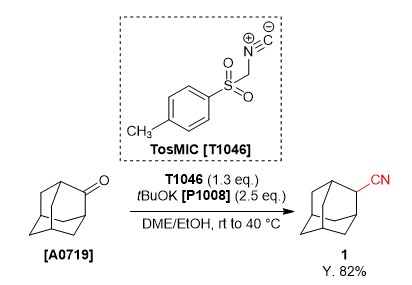 TCI Practical Example: Introduction of Cyano Group with Homologation Using TosMIC