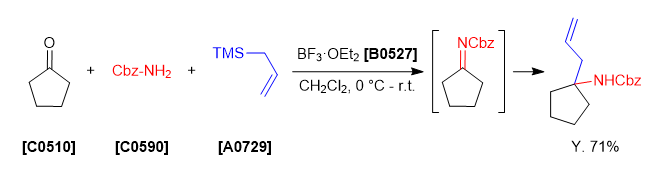 Hosomi-Sakurai Allylation via an Imine Intermediate