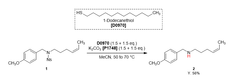 Removal of o-Nosyl Group Using 1-Dodecanethiol