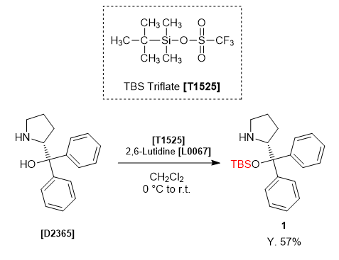 TCI Practical Example: Protection of the Tertiary Hydroxy Group Using TBS Triflate