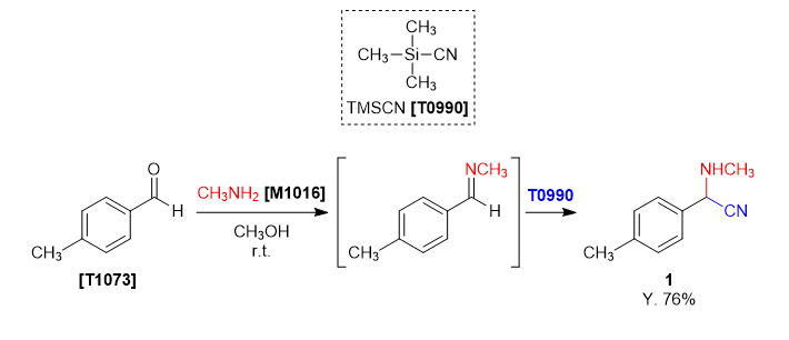 TCI Practical Example: The Strecker Reaction Using TMSCN