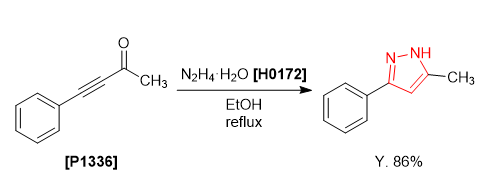 TCI Practical Example: Pyrazole Ring Construction Reaction Using Hydrazine