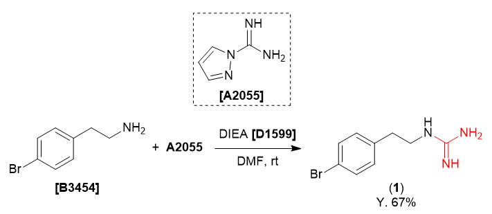 TCI Practical Example: Guanidinylation of Amine Using Praxadine