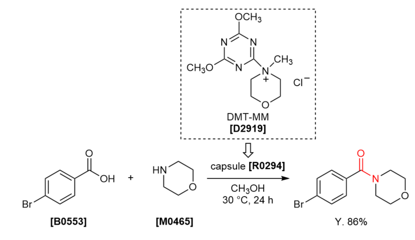 TCI Practical Example: Condensation Reaction Using DMT-MM in a Capsule Reagent