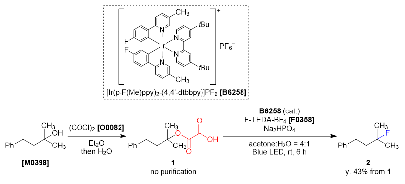 The Deoxyfluorination of Activated Alcohols Catalyzed by a Photoredox Catalyst