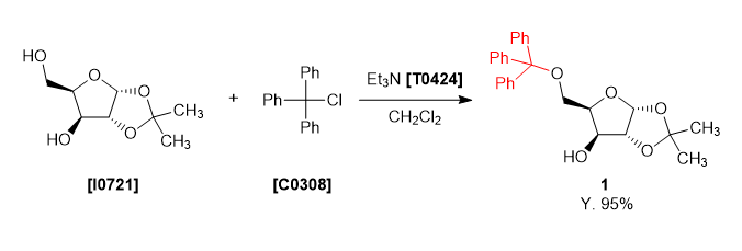 TCI Practical Example: Selective Protection of a Primary Alcohol by Using Trityl Chloride