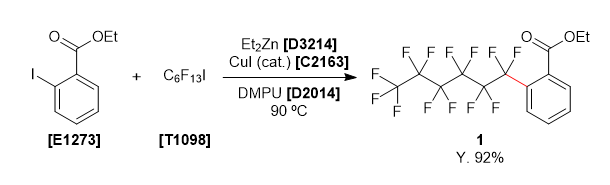 TCI Practical Example: Cross-Coupling Reaction Using the Perfluoroalkyl Zinc Reagent