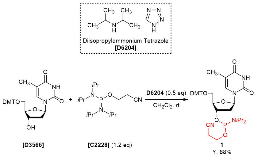  TCI Practical Example: Phosphoroamidite Synthesis Using Diisopropylammonium Tetrazole