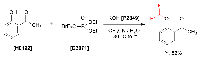 Difluoromethylation of Phenols Using Diethyl (Bromodifluoromethyl)phosphonate