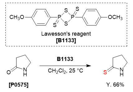 Conversion of Carbonyl Group into Thiocarbonyl Group using Lawesson's Reagent