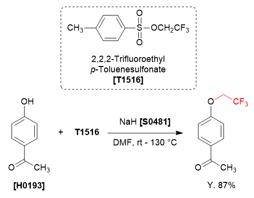 TCI Practical Example: 2,2,2-Trifluoroethyl Etherification Using 2,2,2-Trifluoroethyl p-Toluenesulfonate