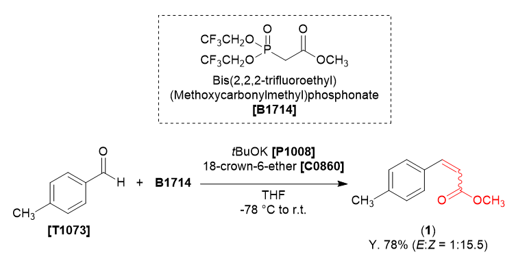 TCI Practical Example: Z-Stereoselective Horner-Wadsworth-Emmons Olefination via Still-Gennari Method