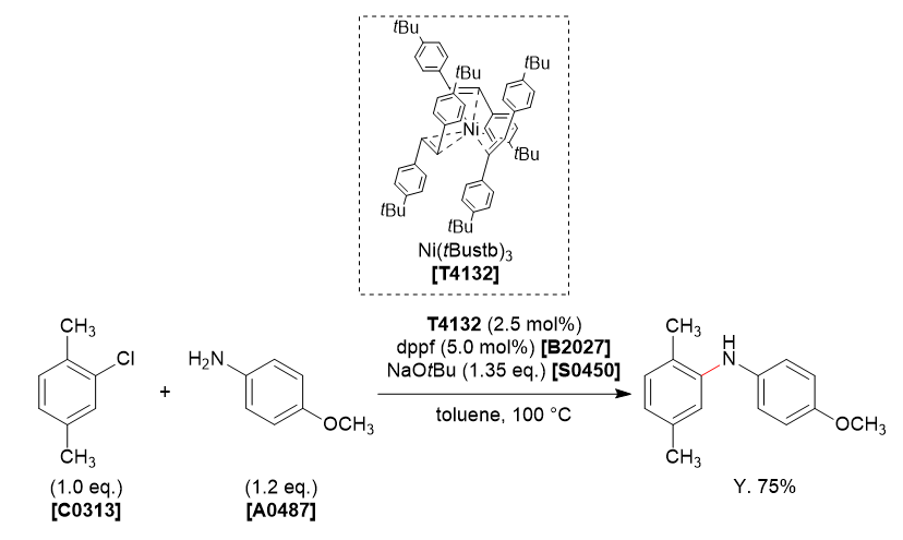 TCI应用实例：使用Ni(tBustb)3络合物的Buchwald-Hartwig胺化反应