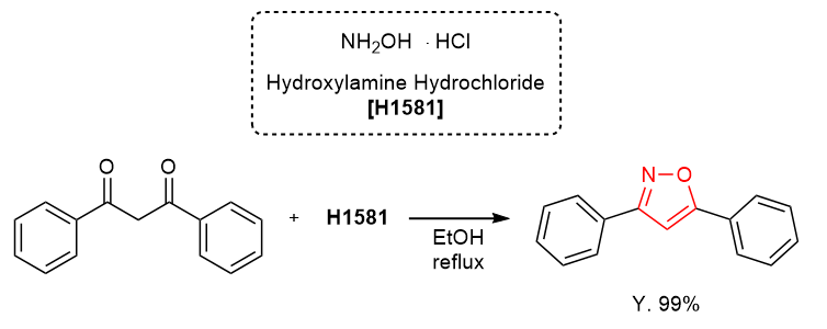 TCI Practical Example: Isoxazole Ring Construction Reaction Using Hydroxylamine Hydrochloride