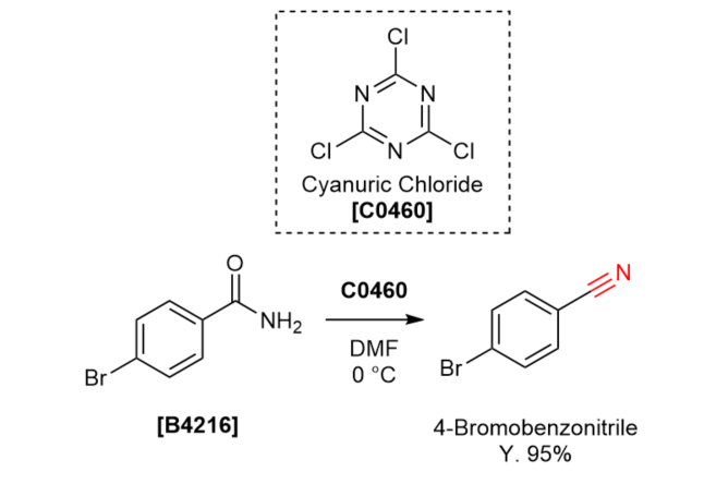 TCI Practical Example: Dehydration Reaction of an Amide by Using Cyanuric Chloride