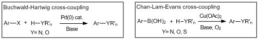 Cross-coupling reactions forming carbon-hetero atom bonds