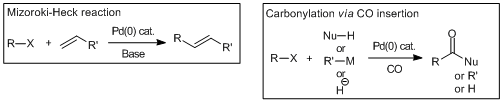 Cross-coupling reactions via the insertion