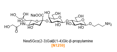 Neu5Gcα(2-3)Galβ(1-4)Glc-β-propylamine