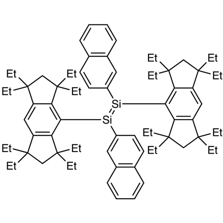(E)-1,2-Bis(2-naphthyl)-1,2-bis(1,1,3,3,5,5,7,7-octaethyl-1,2,3,5,6,7-hexahydro-s-indacen-4-yl)disilene No-Image