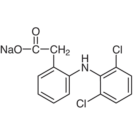 Diclofenac Sodium Salt Chemical Structure of Diclofenac Sodium Salt