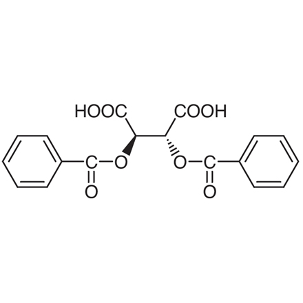 (-)-Dibenzoyl-L-tartaric Acid Chemical Structure of (-)-Dibenzoyl-L-tartaric Acid