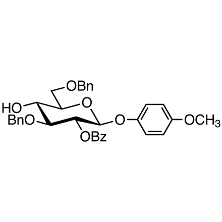 4-Methoxyphenyl 2-O-Benzoyl-3,6-di-O-benzyl-beta-D-glucopyranoside Chemical Structure of 4-Methoxyphenyl 2-O-Benzoyl-3,6-di-O-benzyl-beta-D-glucopyranoside