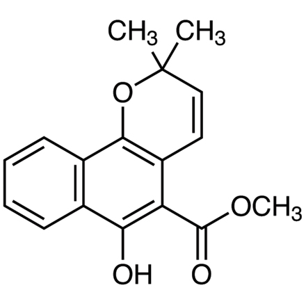 Mollugin Chemical Structure of Mollugin