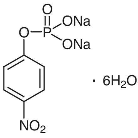 Disodium 4-Nitrophenyl Phosphate  Hexahydrate Chemical Structure of Disodium 4-Nitrophenyl Phosphate  Hexahydrate