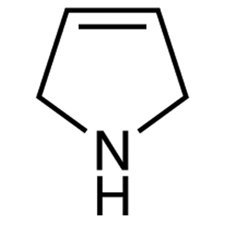 3-Pyrroline  (contains Pyrrolidine) Chemical Structure of 3-Pyrroline  (contains Pyrrolidine)
